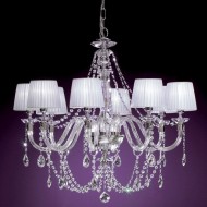 Люстра Euroluce Arcobaleno L8 Silver Clear White Люстра Euroluce Arcobaleno L8 Silver Clear White