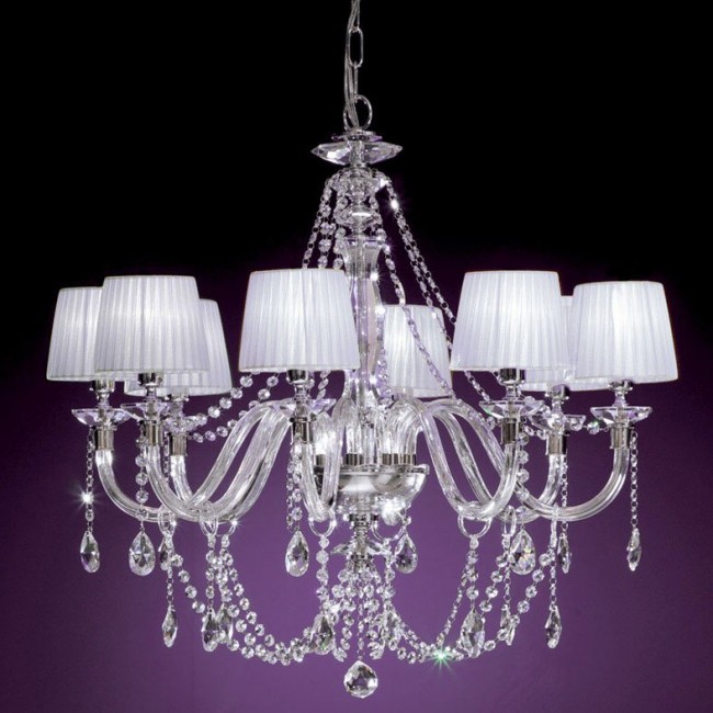 Люстра Euroluce Arcobaleno L8 Silver Clear White Люстра Euroluce Arcobaleno L8 Silver Clear White