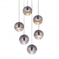 Подвесной светильник DeLight Collection Globo SD3301-6U nickel Подвесной светильник DeLight Collection Globo SD3301-6U nickel