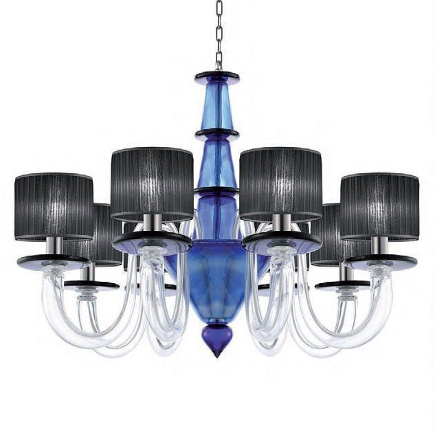 Люстра La Murrina Desire S/8 tr-pervinca black Люстра La Murrina Desire S/8 tr-pervinca black