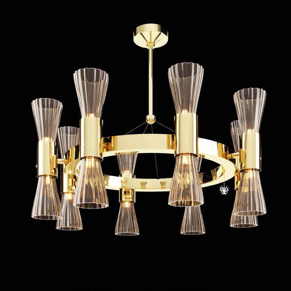 Потолочная люстра Beby Group Secret 0650B03 Light gold Golden Portofino