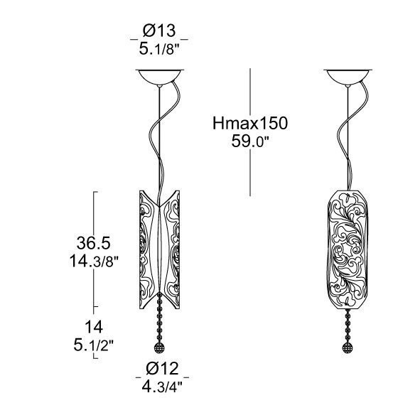 Подвесной светильник MURANOdue Gallery Charme S Oro 0000413 Подвесной светильник MURANOdue Gallery Charme S Oro 0000413