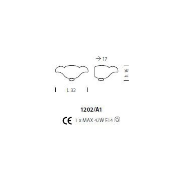 Бра Sylcom Malipiero 1202/A1 D ORO Бра Sylcom Malipiero 1202/A1 D ORO