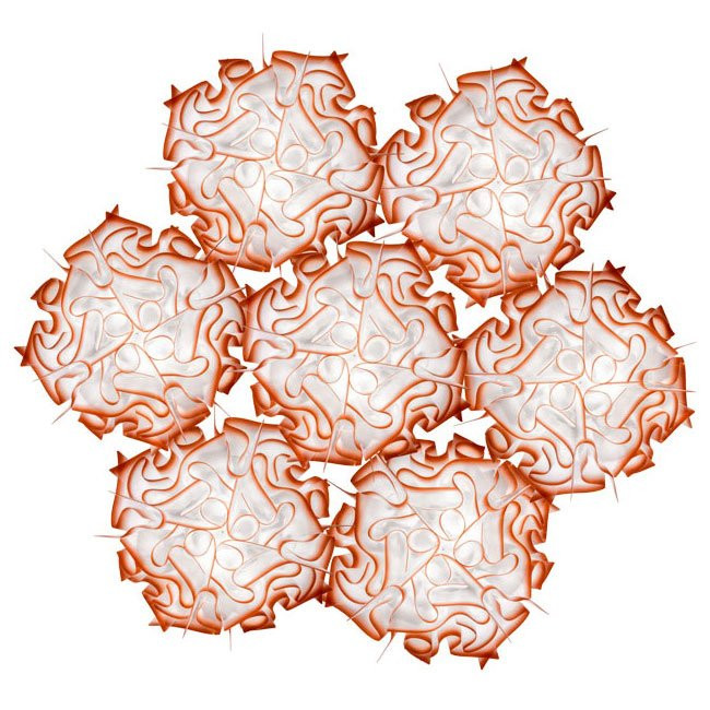 Подвесной светильник Slamp Veli 7 SUSPENSION CHILLI VEL78SOS0006R_000 Подвесной светильник Slamp Veli 7 SUSPENSION CHILLI VEL78SOS0006R_000