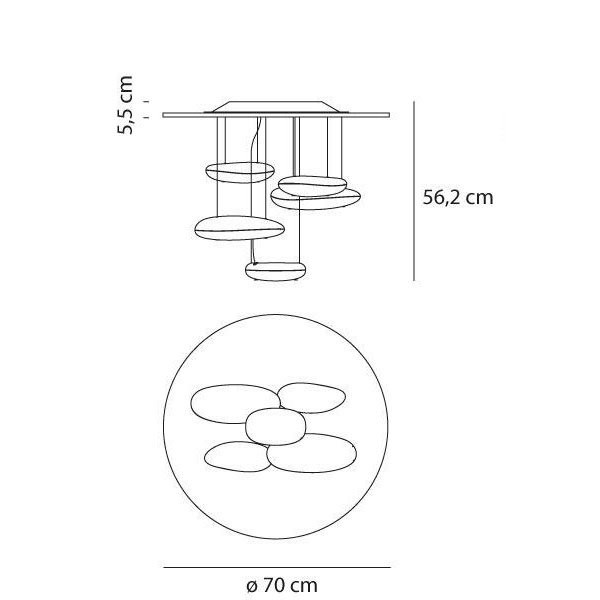 Потолочный светильник Artemide Mercury mini Led Ceiling - Inox 1476110A Потолочный светильник Artemide Mercury mini Led Ceiling - Inox 1476110A