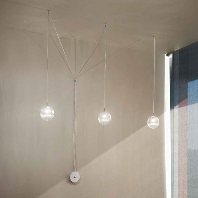 Бра Renzo Del Ventisette Ohlala A14555/3 DEC. cromo SFERE TRASP. RIGATO Бра Renzo Del Ventisette Ohlala A14555/3 DEC. cromo SFERE TRASP. RIGATO