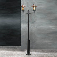 Садово-парковый фонарь Garden Light futura cuprum 95019/2L CU CF