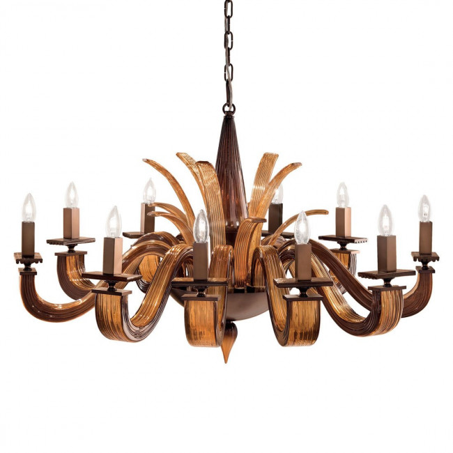 Люстра Euroluce Argo L10 Brown Amber Люстра Euroluce Argo L10 Brown Amber