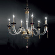 Люстра Euroluce Julienne L6 Gold Clear Люстра Euroluce Julienne L6 Gold Clear
