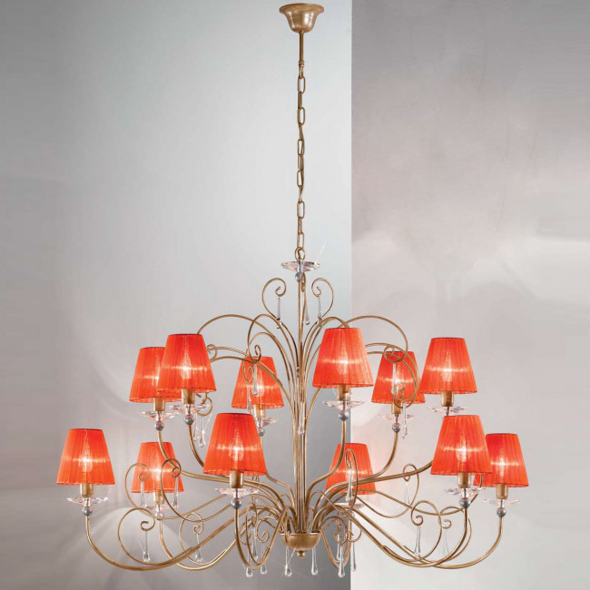Люстра Kolarz Austrolux Tommaso 0242.86+6.SG.Ko + 5000.E14.S01.or.R x 12