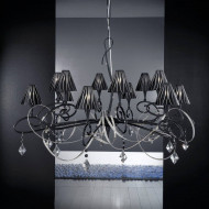 Люстра Masca Chic 1831/12 Nero lucido / Glass 501 Люстра Masca Chic 1831/12 Nero lucido / Glass 501