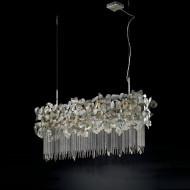 Подвесной светильник IDL Corten 468/120LED silver corten with chromed chains Подвесной светильник IDL Corten 468/120LED silver corten with chromed chains