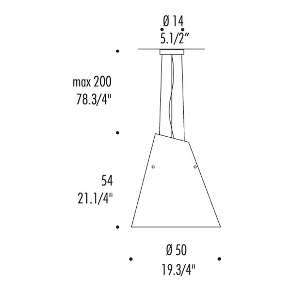 Подвесной светильник Leucos MICENE S 0003215 Подвесной светильник Leucos MICENE S 0003215