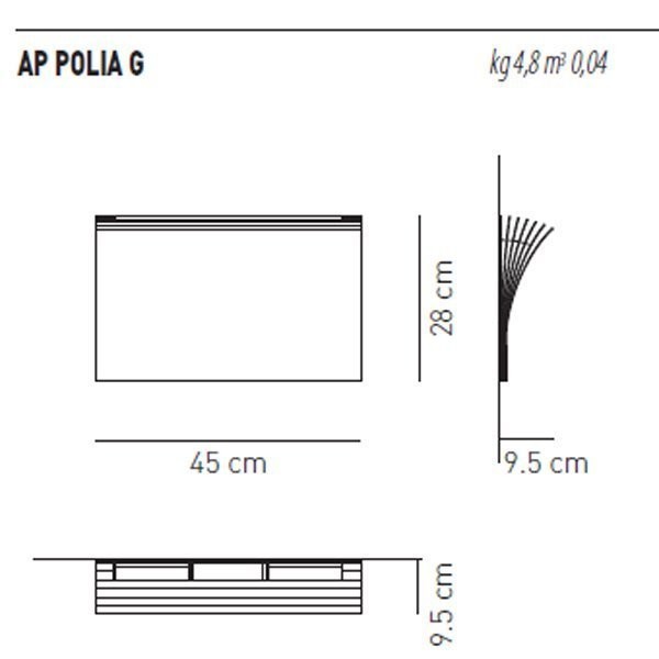 Бра Axo Light AP POLIA G BC APPOLIAGBCXXR7S Бра Axo Light AP POLIA G BC APPOLIAGBCXXR7S