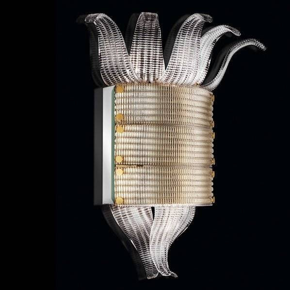 Настенный светильник Beby Group Milano Deco 8030A01 Light gold Transparent Glass