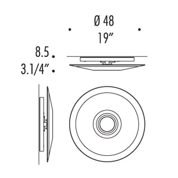 Настенно-потолочный светильник Leucos PLANET PP48 0003749 Настенно-потолочный светильник Leucos PLANET PP48 0003749