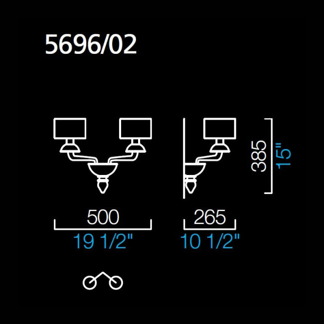 Бра Barovier&Toso Premiere Dame 5696/02/CC/BB