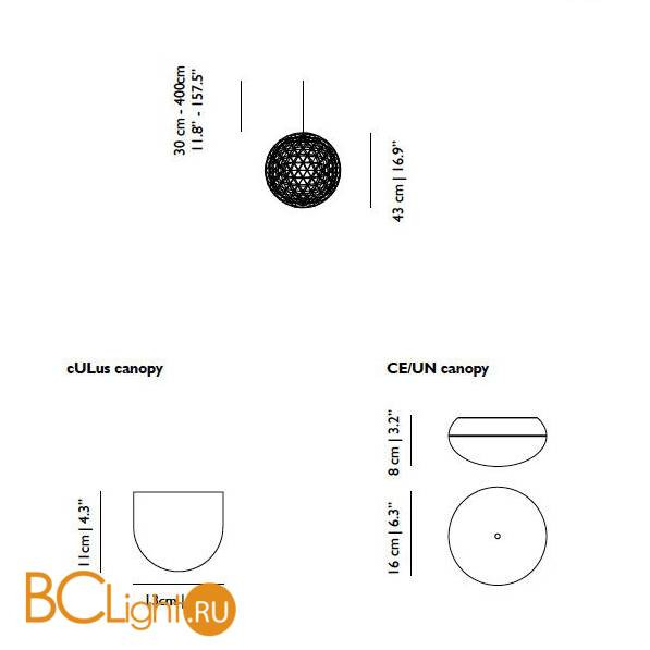 Подвесной светильник MOOOI Raimond R43 UNMOLLEDR43