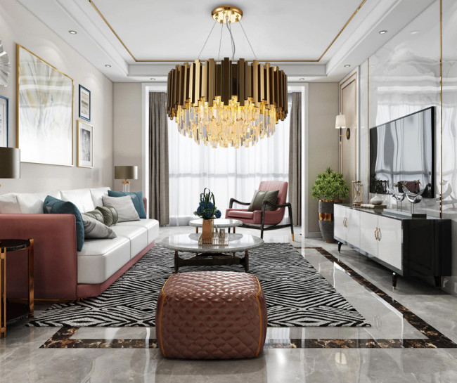 Подвесной светильник DeLight Collection Barclay A006-600 L6 gold