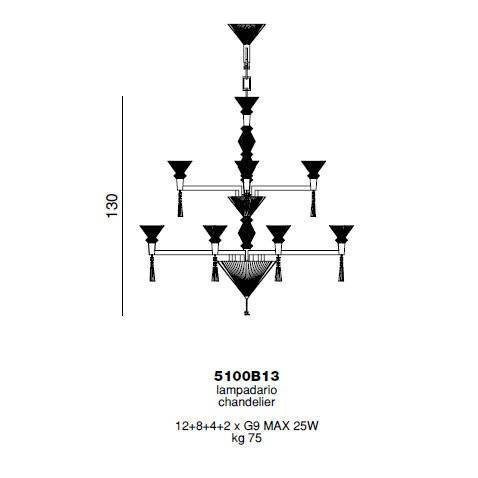 Люстра Beby Group Crystal sand 5100B13 Gold Люстра Beby Group Crystal sand 5100B13 Gold