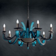 Люстра Euroluce Argo L8 nickel Aquamarine Люстра Euroluce Argo L8 nickel Aquamarine