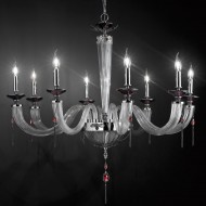 Люстра Euroluce Julienne L8 chrome Clear Люстра Euroluce Julienne L8 chrome Clear