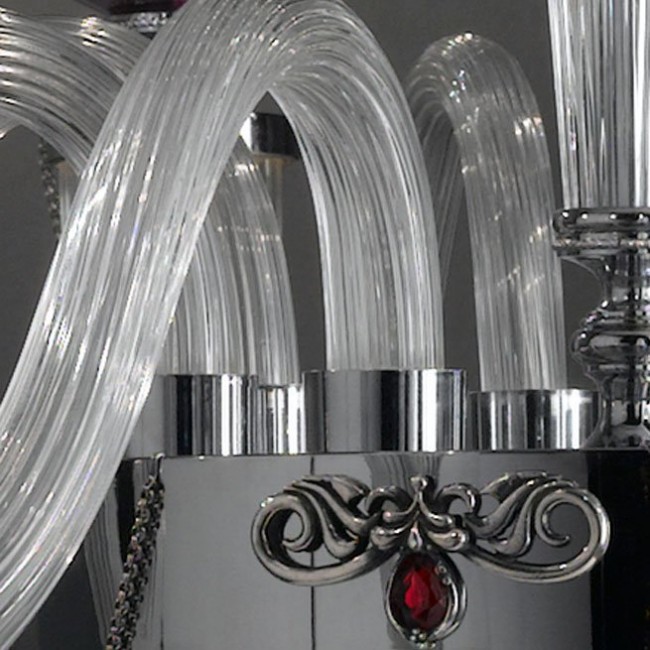 Люстра Euroluce Julienne L8 chrome Clear Люстра Euroluce Julienne L8 chrome Clear