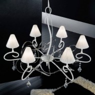 Люстра Masca Chic 1831/6 Bianco lucido / Glass 502 Люстра Masca Chic 1831/6 Bianco lucido / Glass 502