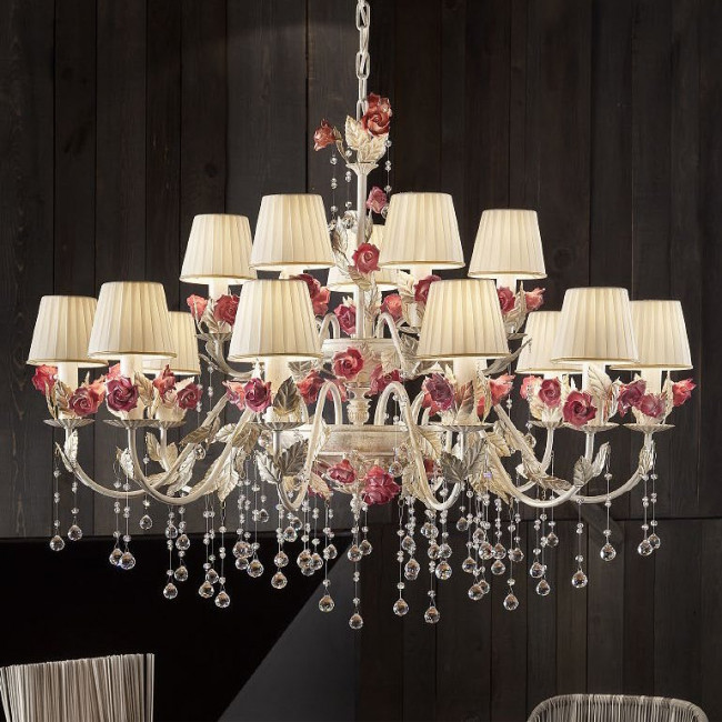 Люстра Masiero Ceramic Garden 10+5 V13 / PON/12/IV