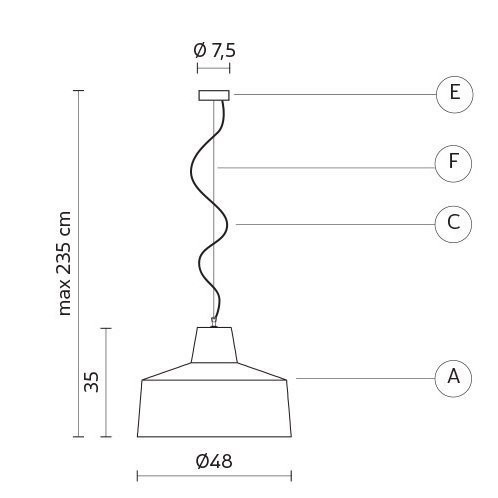 Подвесной светильник Karman Gangster SE642BR