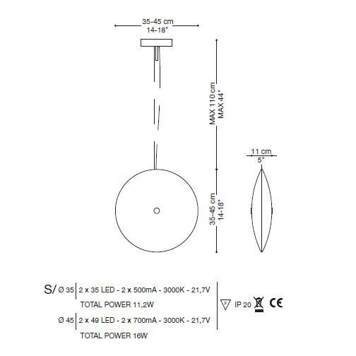 Подвесной светильник La Murrina Pallene S LED GRANDE DD-3S Подвесной светильник La Murrina Pallene S LED GRANDE DD-3S