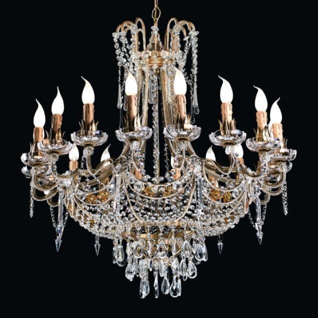 Люстра Renzo Del Ventisette L 14001/18 DEC. 041 + Cristallo Ambra - Amber Crystal Люстра Renzo Del Ventisette L 14001/18 DEC. 041 + Cristallo Ambra - Amber Crystal