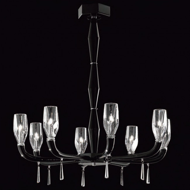 Потолочная люстра De Majo FLUTE K8 0FLUT0K08 Потолочная люстра De Majo FLUTE K8 0FLUT0K08