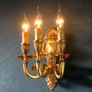 Бра Euroluce Luigi XV A3 gold Amber Бра Euroluce Luigi XV A3 gold Amber