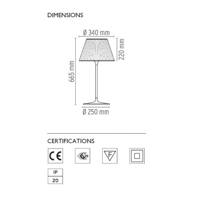Настольная лампа Flos Romeo Moon T1 F6107000 Настольная лампа Flos Romeo Moon T1 F6107000