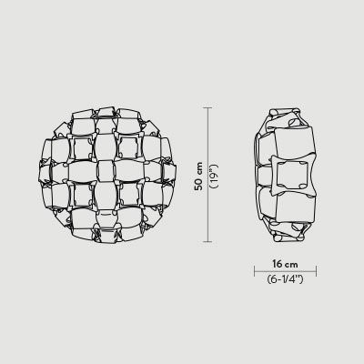 Потолочный светильник Slamp Mida CEILING ROSE MID78PLF0000PK000 Потолочный светильник Slamp Mida CEILING ROSE MID78PLF0000PK000