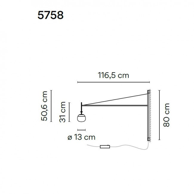 Бра Vibia Tempo 5758 58 /15