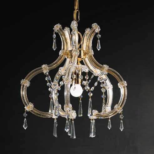 Подвесной светильник Beby Group Novecento 6305/1 Light gold CUT CRYSTAL Подвесной светильник Beby Group Novecento 6305/1 Light gold CUT CRYSTAL