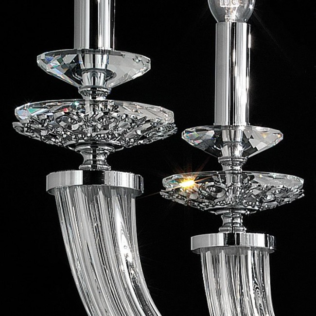 Люстра Euroluce Atalia L10 silver Clear Люстра Euroluce Atalia L10 silver Clear