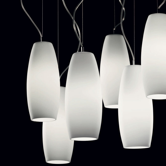 Подвесной светильник De Majo PERONI S14D6 0PERO0SD-64 satined white Подвесной светильник De Majo PERONI S14D6 0PERO0SD-64 satined white