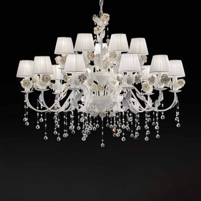 Люстра Masiero Ceramic Garden 10+5 V95 / ORG/12/WH