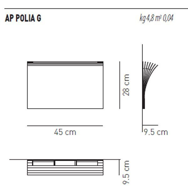 Бра Axo Light Polia AP POLIA G CO APPOLIAGCOXXR7S Бра Axo Light Polia AP POLIA G CO APPOLIAGCOXXR7S