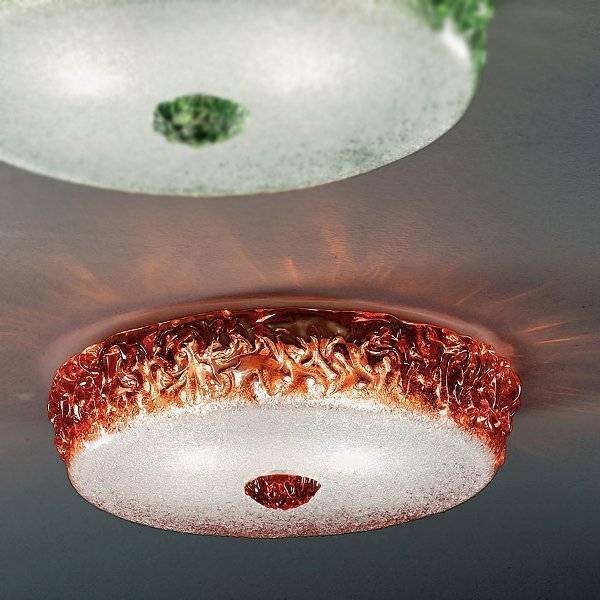 Потолочная лампа Vetri Lamp 999/50 Arancio/Cristallo Потолочная лампа Vetri Lamp 999/50 Arancio/Cristallo