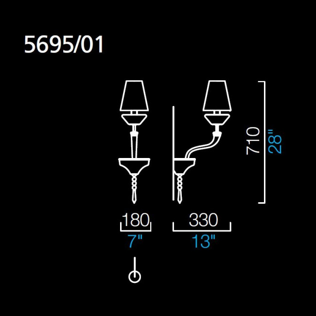 Бра Barovier&Toso President 5695/01/CC/NN Бра Barovier&Toso President 5695/01/CC/NN