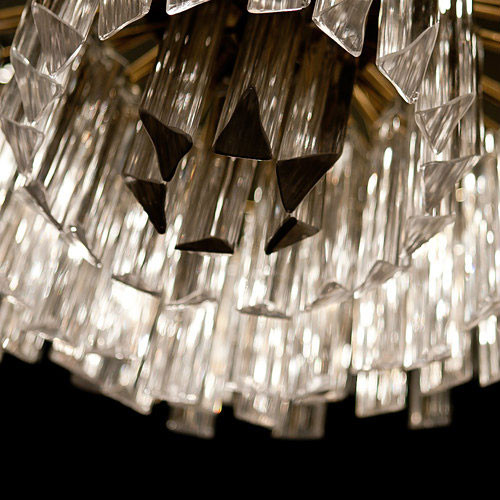 Подвесной светильник DeLight Collection 1920s Odeon KR0387P-10A black/clear