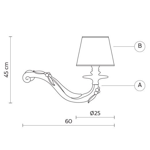 Бра Karman Deja vu AP627-60B Бра Karman Deja vu AP627-60B