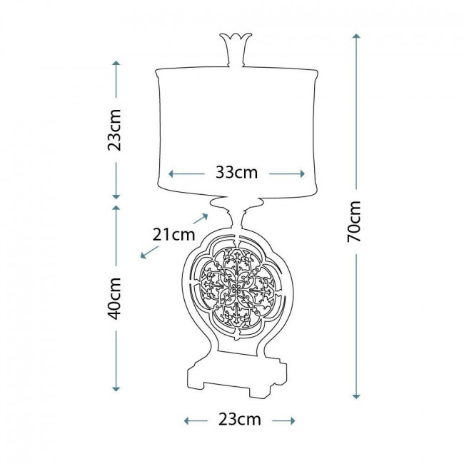 Настольная лампа Feiss Marcella FE/MARCELLA/TL Настольная лампа Feiss Marcella FE/MARCELLA/TL