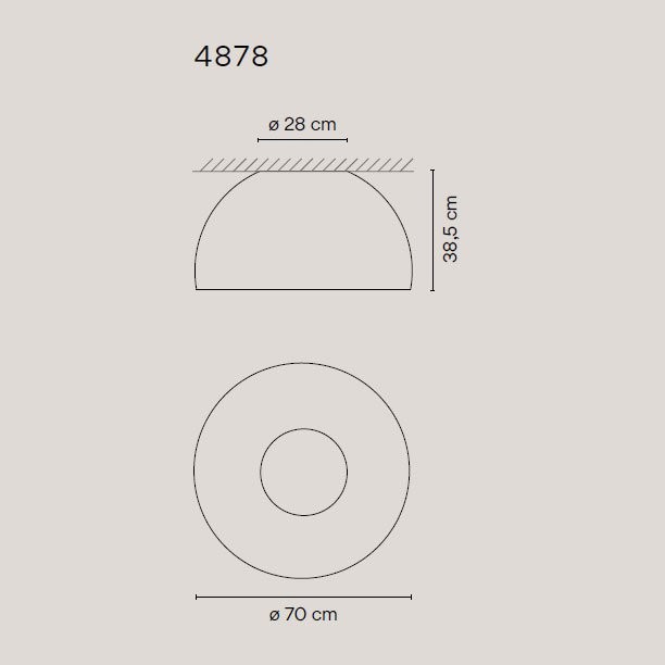 Потолочный светильник Vibia Duo 4878 58 /4A