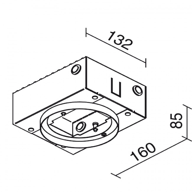 Монтажный корпус Linea Light 61360 Монтажный корпус Linea Light 61360