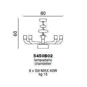 Люстра Beby Group Diadema 5450B02 Chrome Fuchsia Venice Люстра Beby Group Diadema 5450B02 Chrome Fuchsia Venice